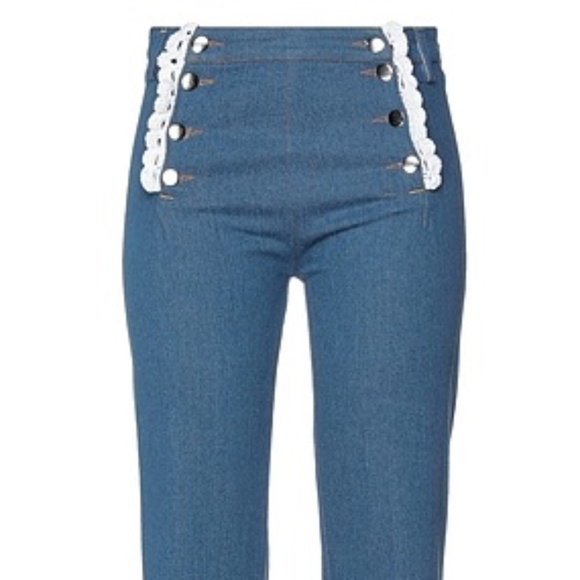 Michaela Buerger sailor denim pants XS New - Picture 5 of 16
